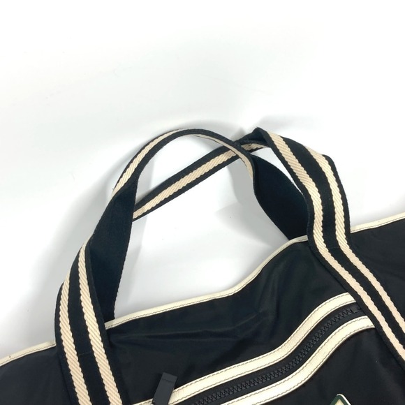 Gucci Logo Tote Bag Boston Shoulder Nylon Black - Picture 9 of 15
